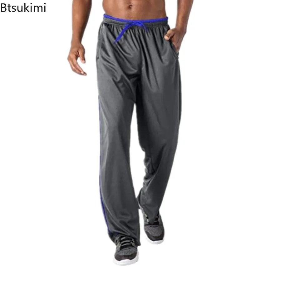 Spring New Men's Joggers Pants Baggy Breathable Drawstrinng Sweatpants Hip Hop Casual Straight Trousers Male Workout Gyms Pants