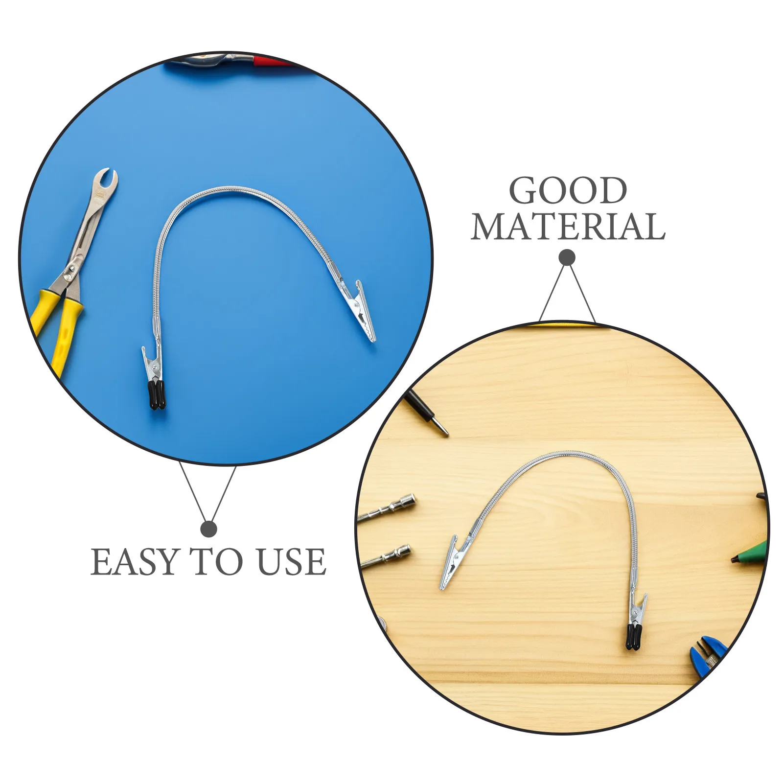 Double Ended Insulated Wire Holder Clips 6Pcs Flexible Soldering Clamps for Welding Electronics Repair