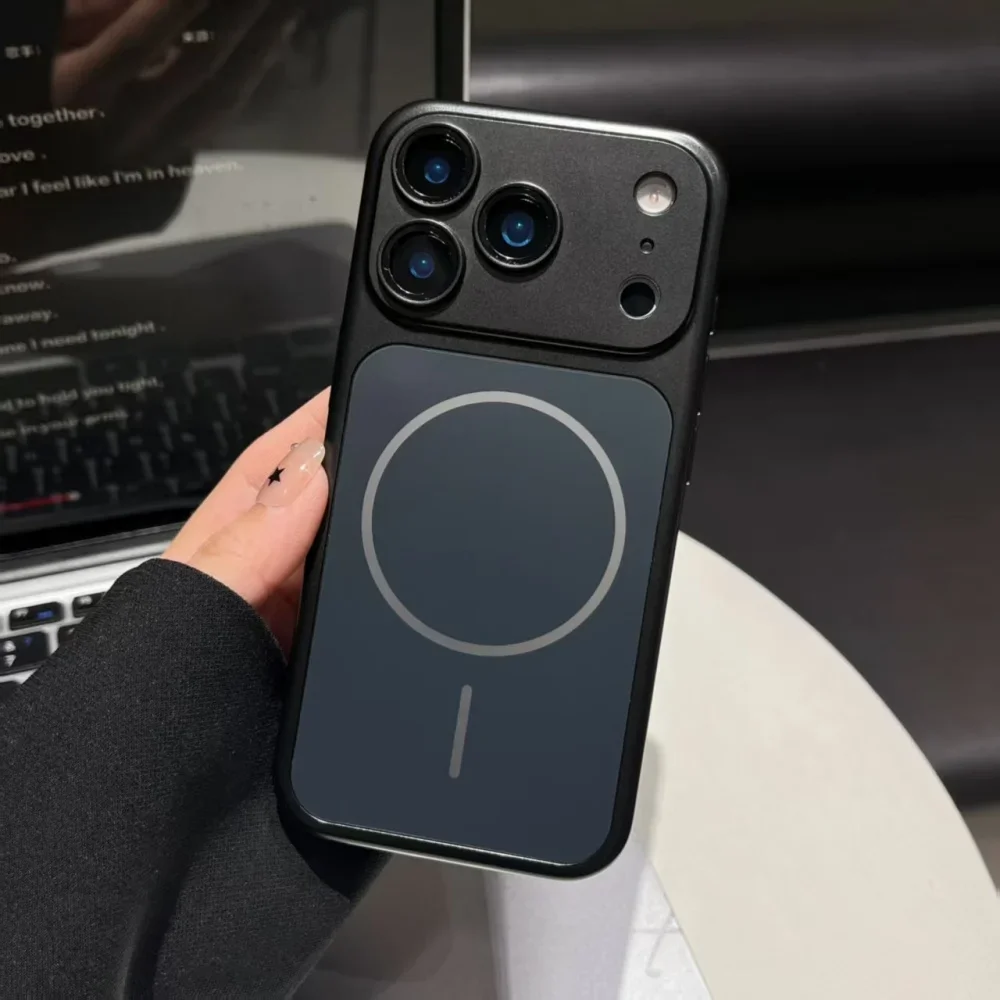 Werde sofort 18 17 – Schlanke, metallische, magnetische Hülle für iPhone 18 17 16 15 14 13 Pro Max, kompatibel mit MagSafe, stoßfeste, harte Abdeckung. – Detail 5