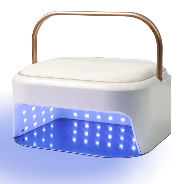 High-Quality 2-in-1 Manicure  128W LED UV Nail Dryer Gel Professional Rechargeable Comfortable Leather Nail Lamp