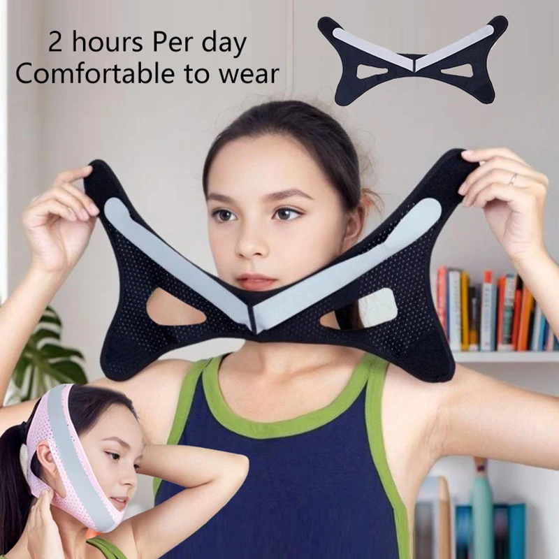 Reusable Face Slimming Bandage V Line Face Shaper Women Chin Cheek Lift Up Belt Facial Massage Strap Face Skin Care Beauty Tools