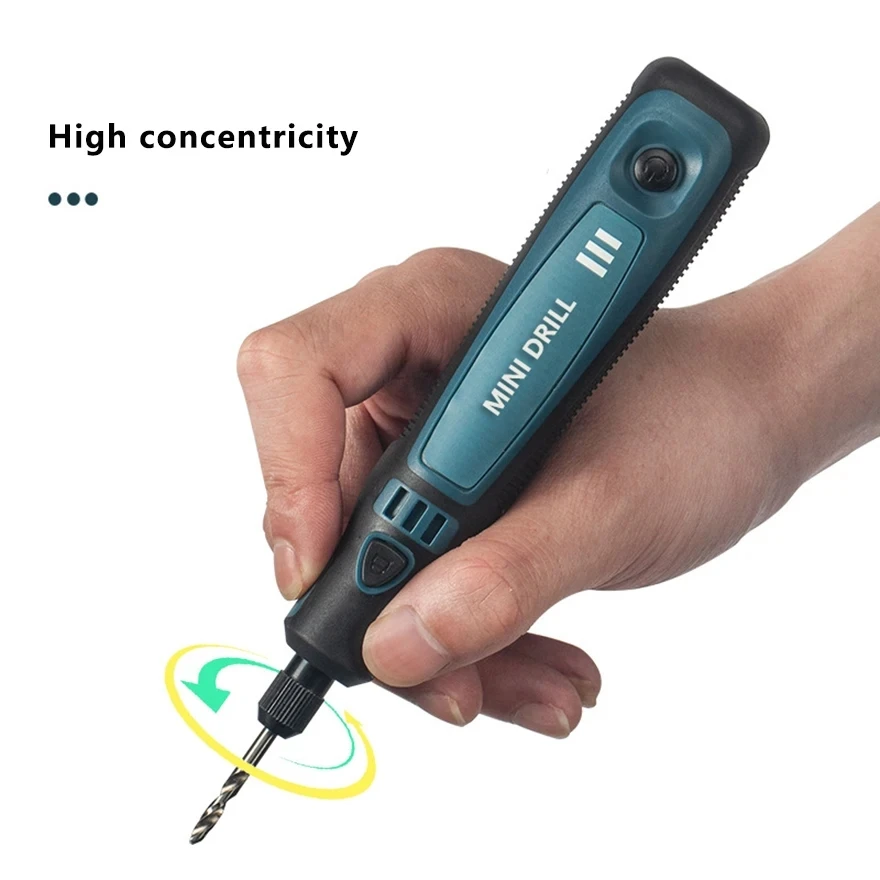 Cordless Electric Drill Grinder Dremel Rotary Tool Rechargeable Battery Woodworking Engraving 3 Speed Mini Engraver Pen