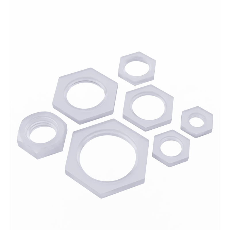 

10pcs High Temp Nylon Lock Nut M5 M6 M8 M10 M12 M16 Hex Plastic Screw Nut Waterproof Anti-Vibration