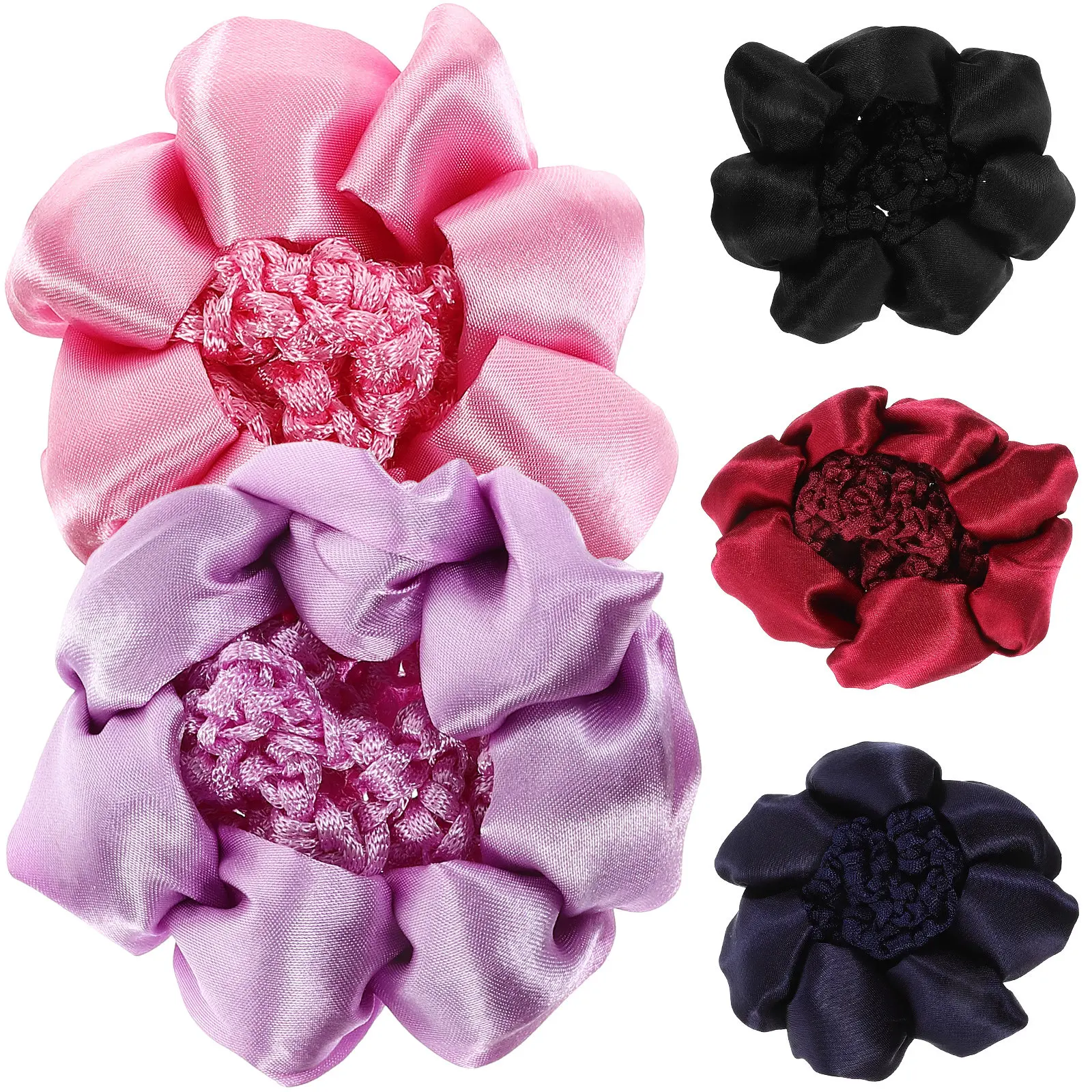 

Набор из 5 эластичных сеток для волос из премиального материала для танцоров и сотрудников компании: элегантный и комфортный аксессуар для создания строгого образа