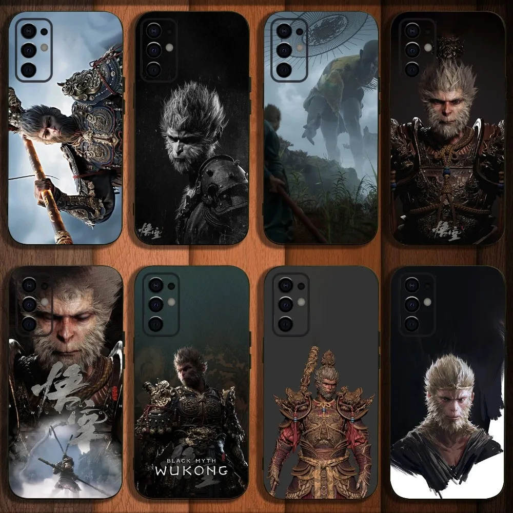 

Black Myth Wukong Game Phone Case For Samsung S24,S21,S22,S23,S30,Ultra,S20,Plus,Fe,Lite,Note,10,9,5G Black Soft Cover