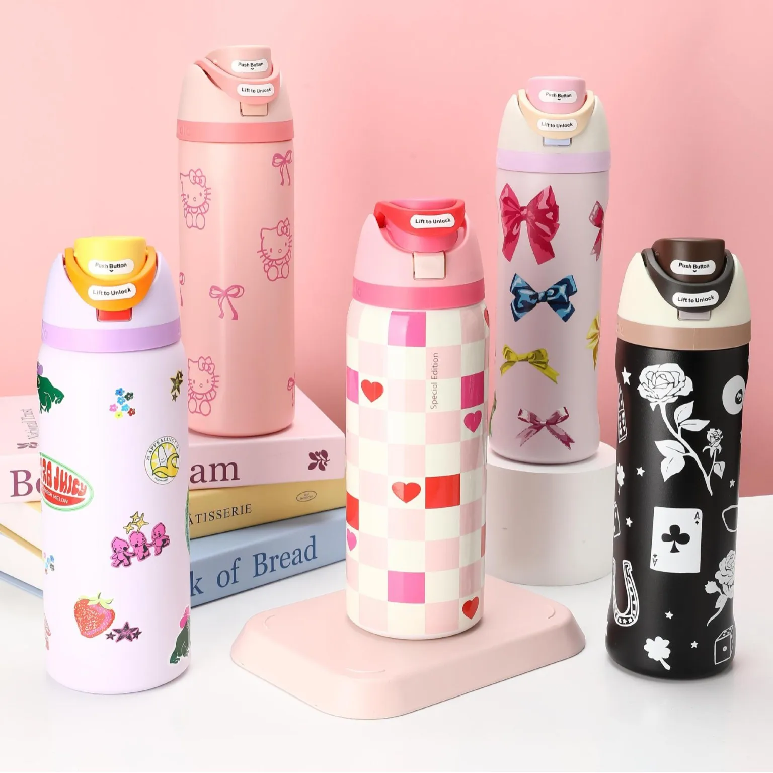 

24oz Stainless Steel Insulated Cup with Straw Vacuum Thermos Mug for Coffee Iced Drinks Hot/Cold Double Wall Tumbler