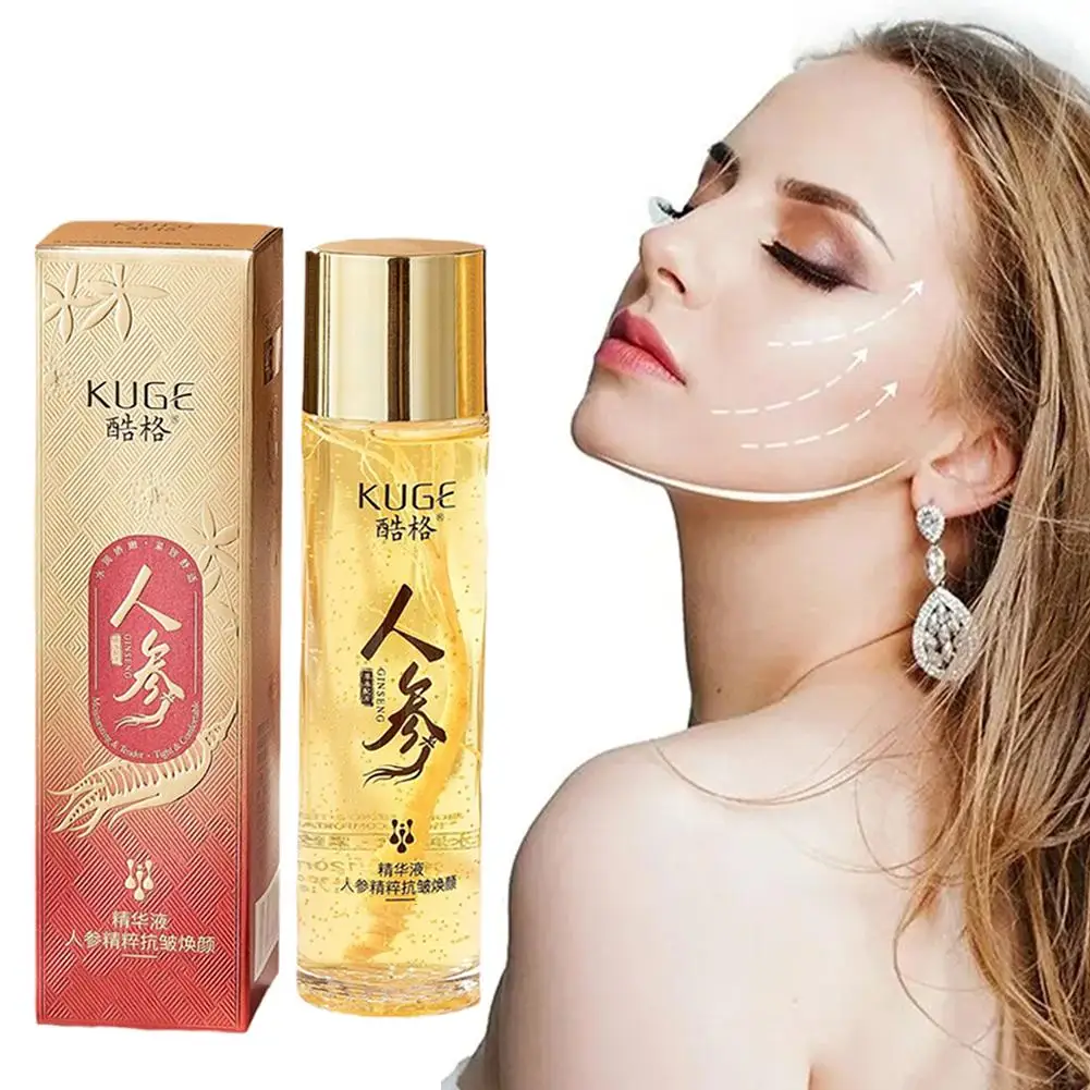 

2pcs Ginseng Essence Water Golden Ginseng Essences Essence Acid Facial Hyaluronic Serum Set Moisturizing Skin Care A2Q2