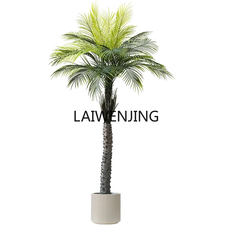 LYN coconut tree simulation green plant potted palm tree large sunflower plant decoration