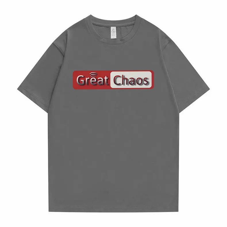 Rapper Ken denver A Great Chaos Graphic Print T-Shirt Playboi Carti T Shirt uomo Hip Hop maglietta oversize maschile 100% cotone Tees