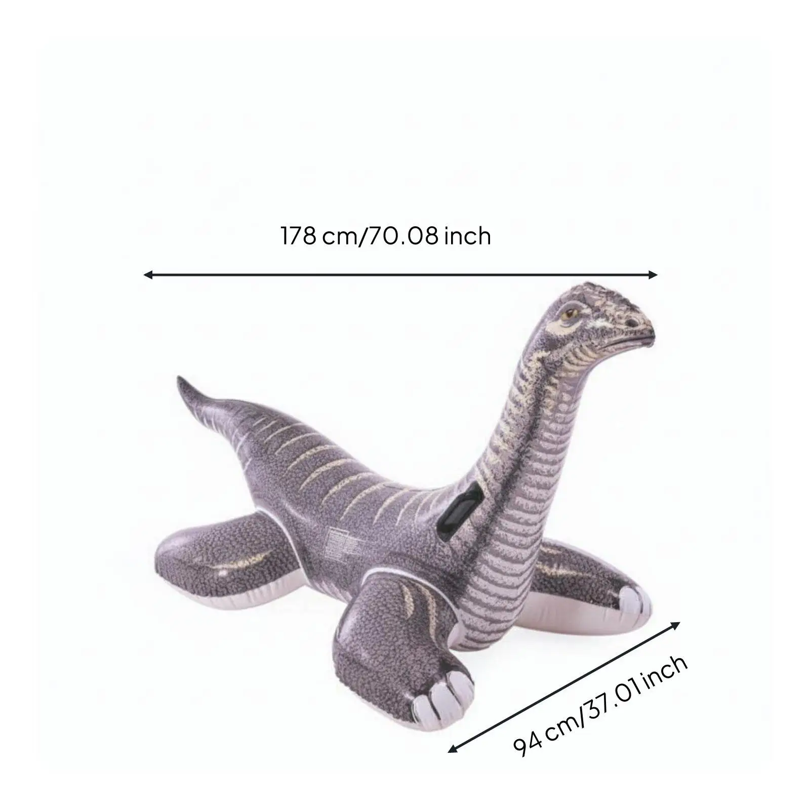 Big Inflatable Dinosaur Pool Float Brontosaurus Ride on Raft with Stable Legs and Handle for Beach Lake Water Toys for Family
