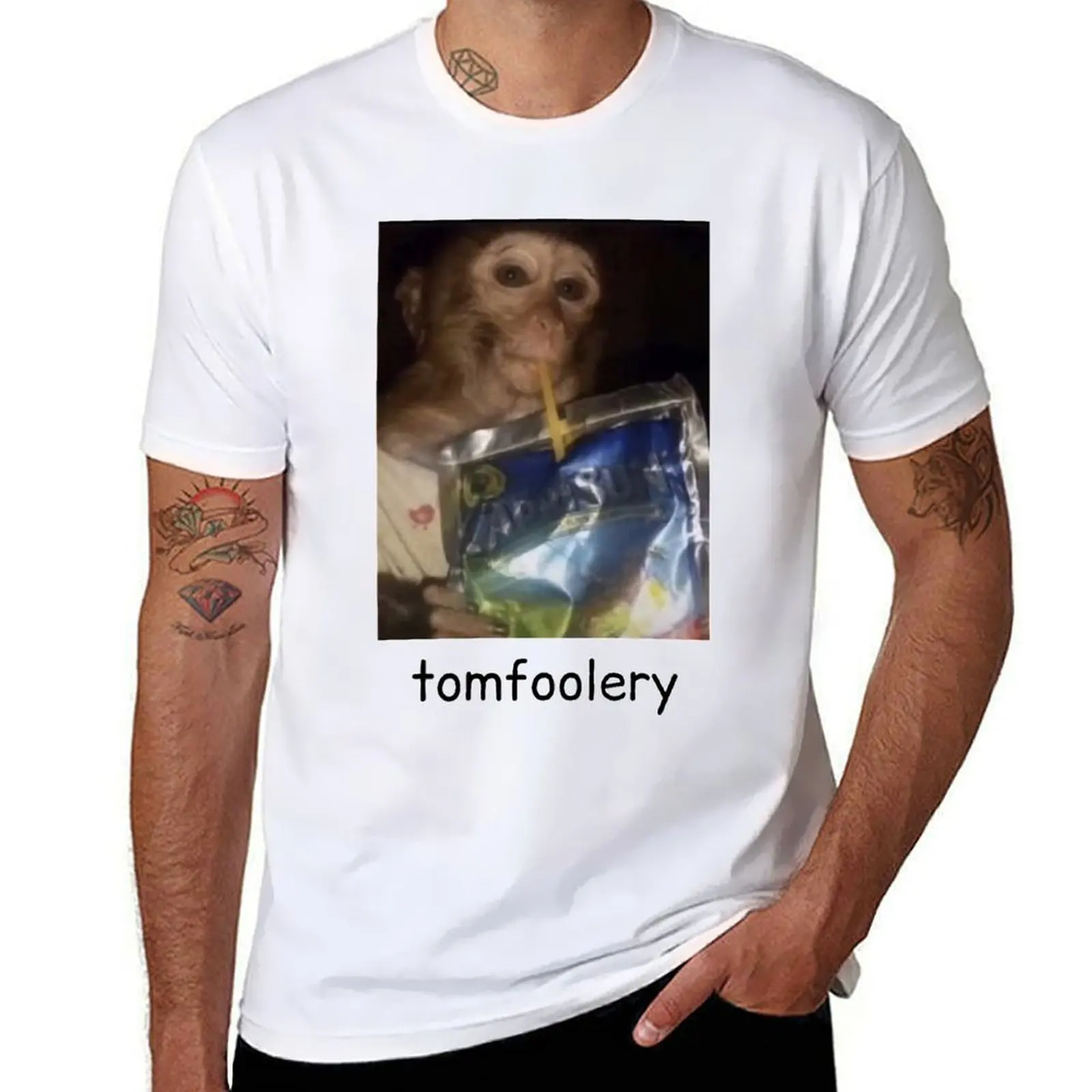 

Tomfoolery funny monkey T-Shirt t shirt for man men t shirt cotton 100% T-Shirt