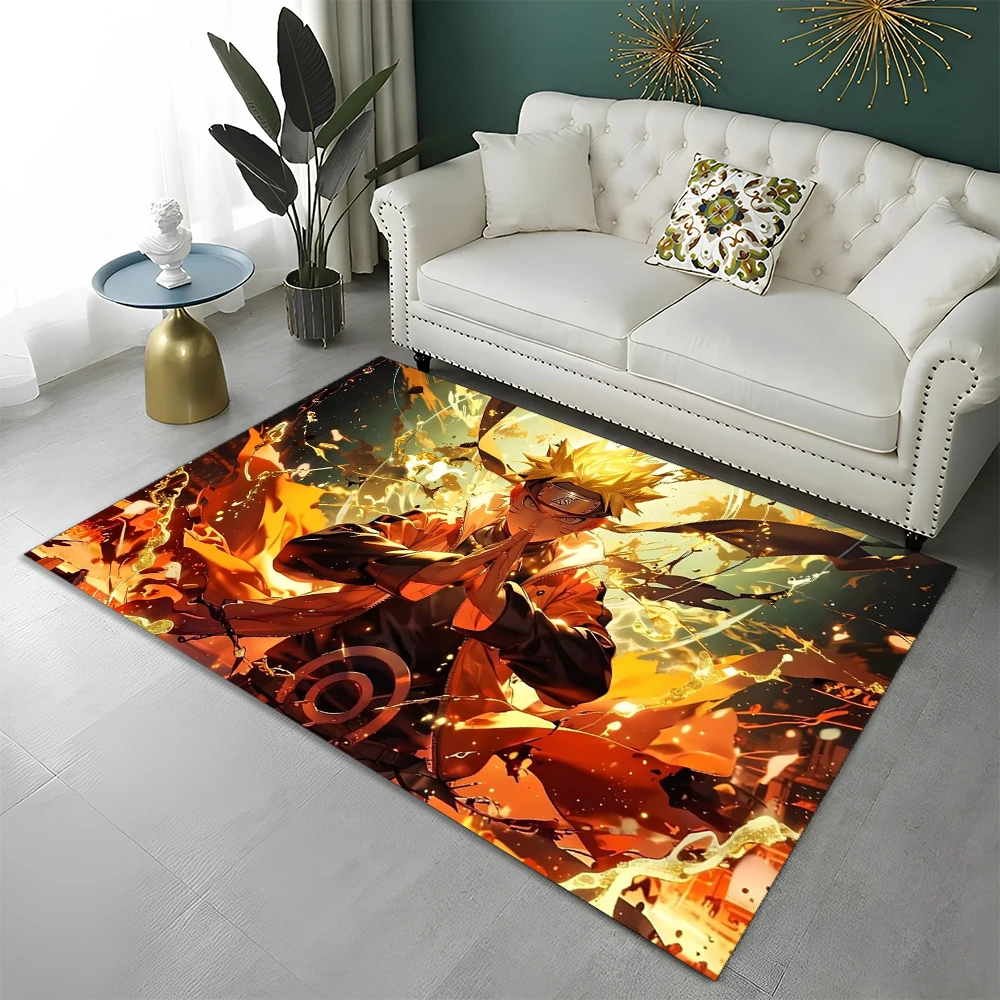 3D N-Naruto Cartoon Anime I-Itachi Teppich für Spielzimmer Schlafzimmer Wohnzimmer Sofa Heimdekoration, Kinderbereich Teppich Rutschfeste Bodenmatte