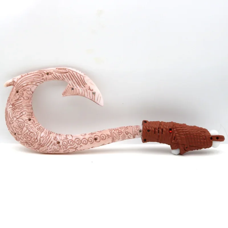 موانا البلاستيك خطاف الصيد ماوي تأثيري الدعامة مع ضوء الكرتون الأطفال لعب الأدوار الدعامة عيد الميلاد هدية عيد ميلاد ألعاب أطفال #6