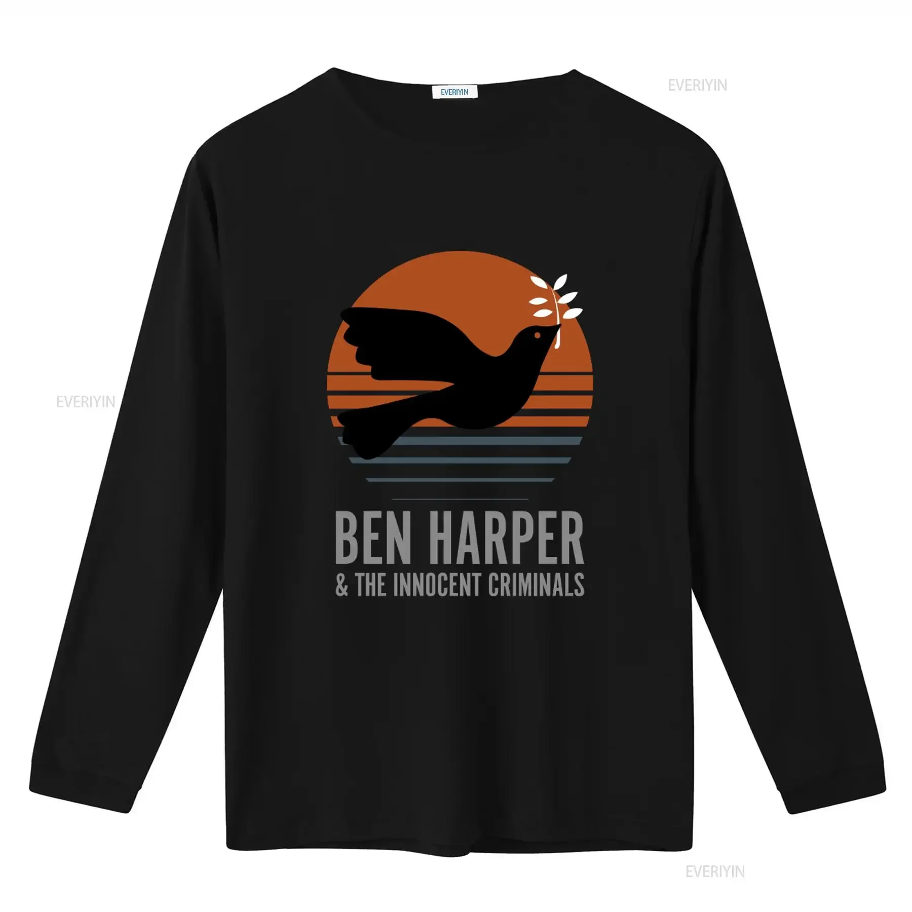 Vintage Style Ben Harper the Innocent Criminals T shirt with Bird Sun Design  vintage Washed Slightly Stylish homme fashion