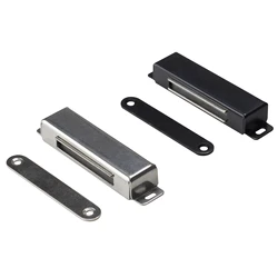 Stainless Steel Supper Powerful Door Magnet Catch Strong Black Magnetic Latch for Doors