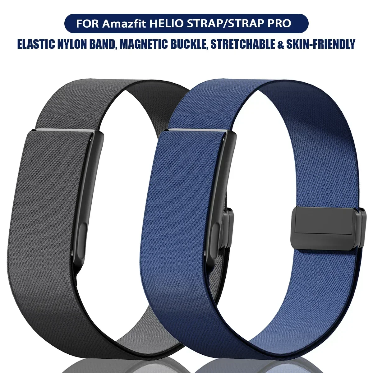 Nylon Bicep Bands Stretchy Adjustable Replacement Strap Magnetic Breathable Sport Arm Band for Amazfit Helio Strap for Women Men