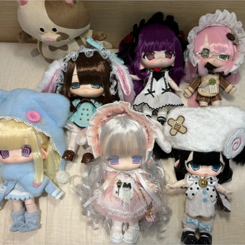 Uki Doki Mini Mili Series 1/12 Bjd Anime Action Figure Blind Box Caixa Caja Dolls Mystery Box Gift Desktop Ornament Model Toys