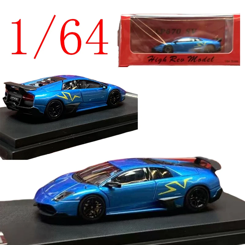 

Модель автомобиля Lamborghini LP670 SV из литого металла в масштабе 1/64 от HRM Diecast, игрушечные машинки для мальчиков, подарок, оригинальная упаковка