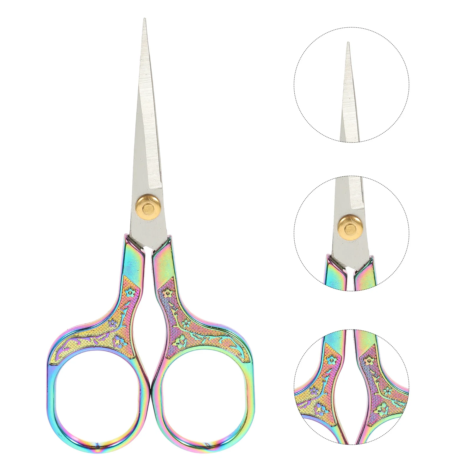 

Plum Blossom Vintage Embroidery Scissor Ergonomic Handle for Sewing Thread Cutting Portable Household Tailor Fabric Cutter DIY