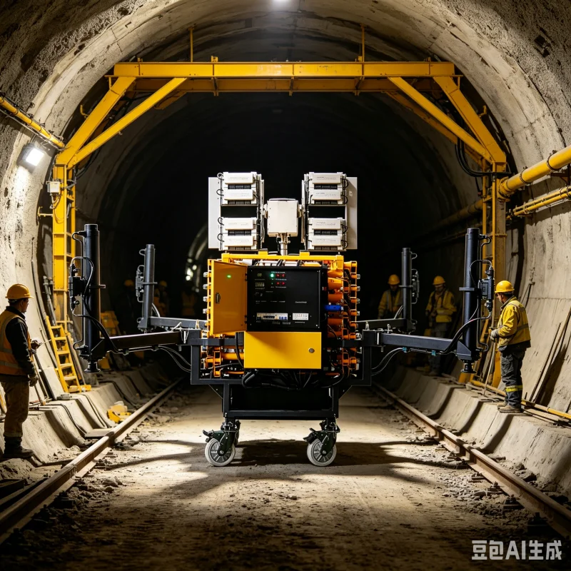 Hydraulic Actuated Telescopic Mast Light Tower With Towable Trailer Bed For Rapid Setup Utility Maintenance Work