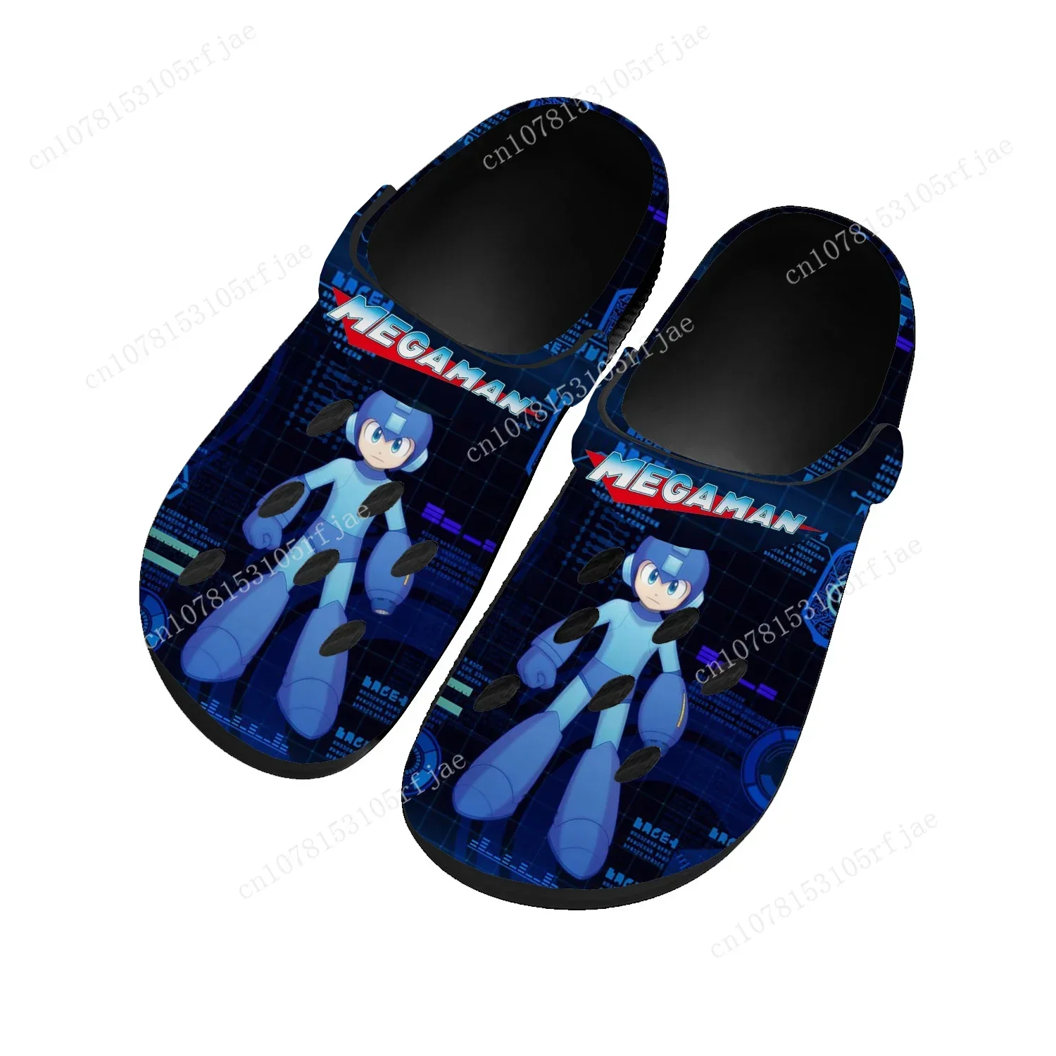 

Mega Man Megaman Custom Home Clogs Cartoon Game Mens Womens Teenager Tailor Made Water Shoes Garden Beach Hole Slippers Sandals
