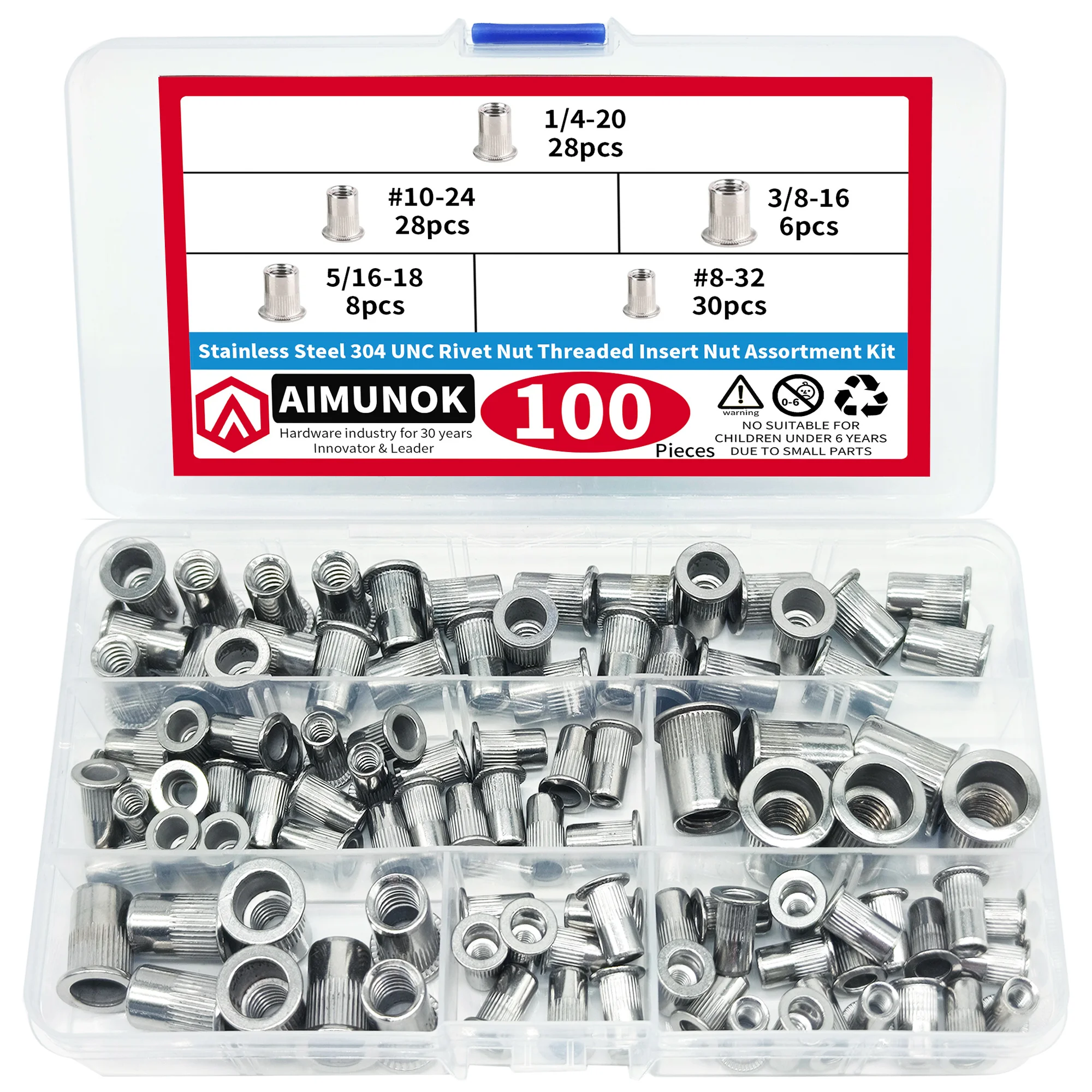 46/100Pcs Stainless…