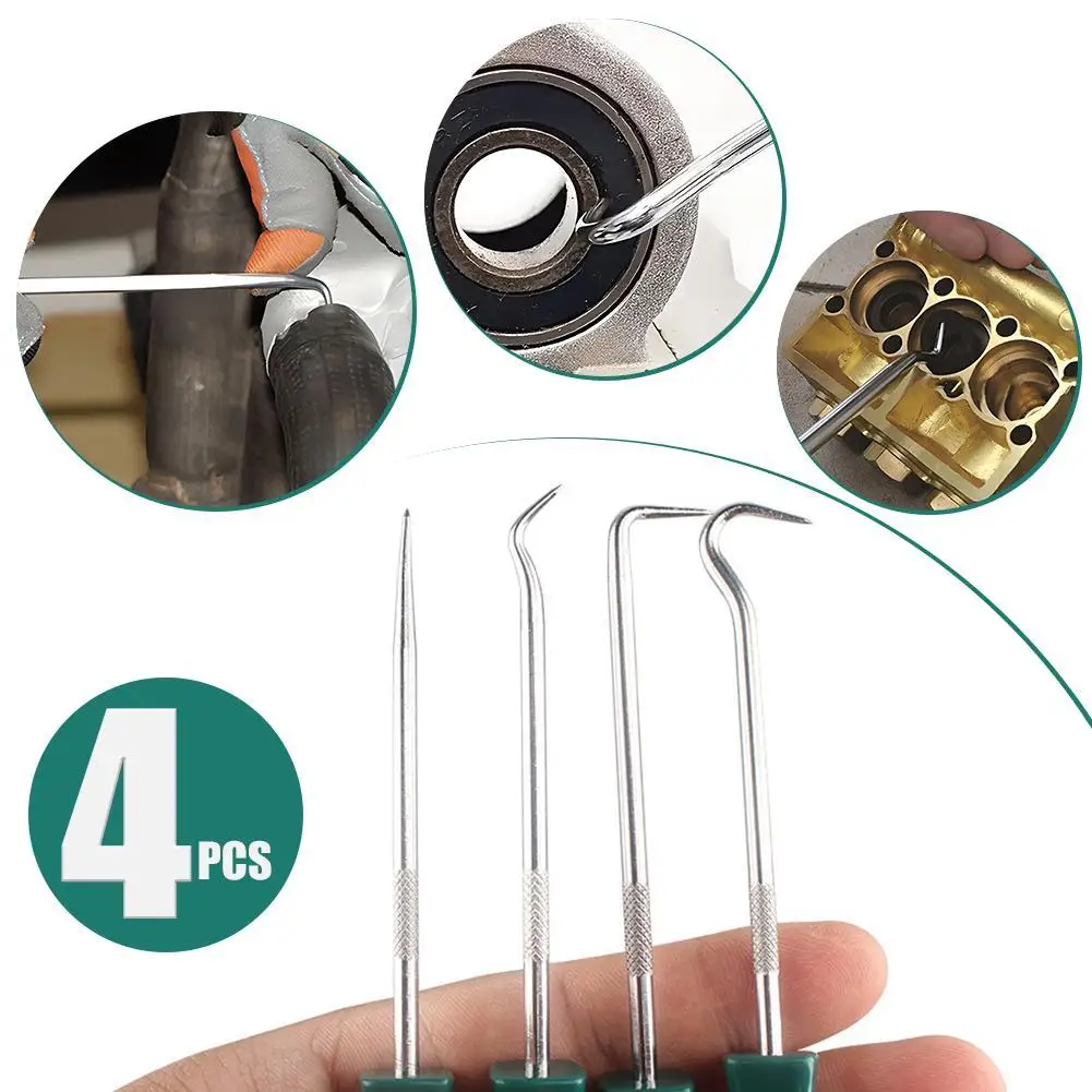 4Pcs Oil Seal Screwdrivers Set Car Auto Vehicle Pick Hooks For Garages General-Plumbers Mechanics Workshop135mm Car Tools