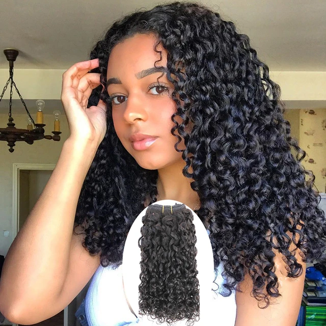 Curly 3/4 wigs best sale