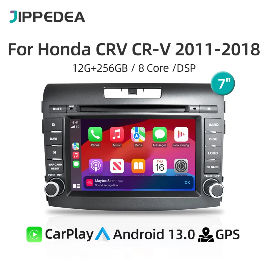 أندرويد 13.0 راديو السيارة لهوندا CRV CR-V 4 RM 2011-2018 CarPlay WiFi 4G بلوتوث نظام تحديد المواقع والملاحة DSP ستيريو مشغل وسائط متعددة #1