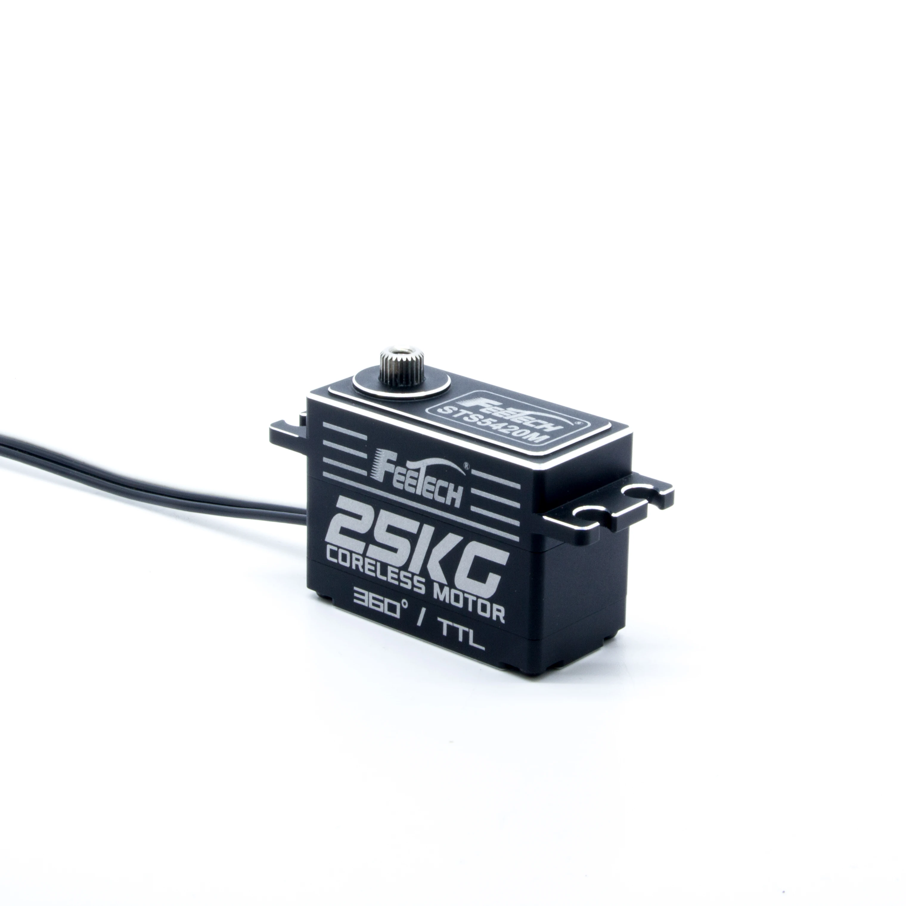 7.4V 25KG 0.1s High Speed 360degree Programmer Metal Gear Servo Low Profile Robot Servo for AI Industrial Equipment Smart Home