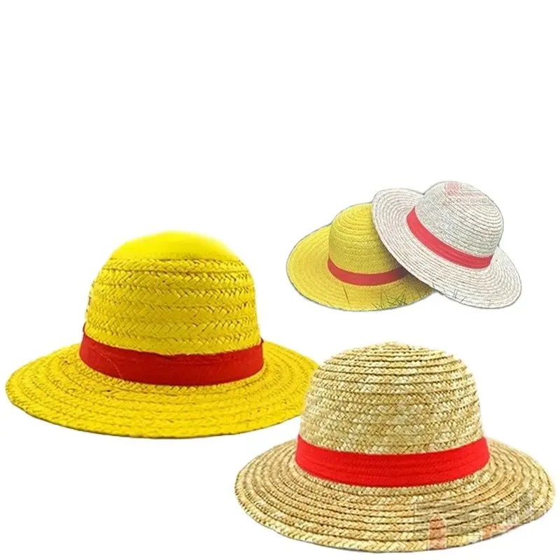 Dropshiping Papyrus Yellow Primary Straw Hat Japanese Anime Cosplay Beach Hat Cap