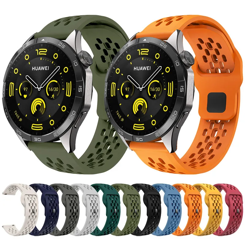 

Ремешок силиконовый для HUAWEI WATCH 4 3 Pro GT 4 2 3 SE 46 мм 42 мм, мягкий браслет для Runner /Ultimate GT2 Pro/GT2E, 22 мм 20 мм
