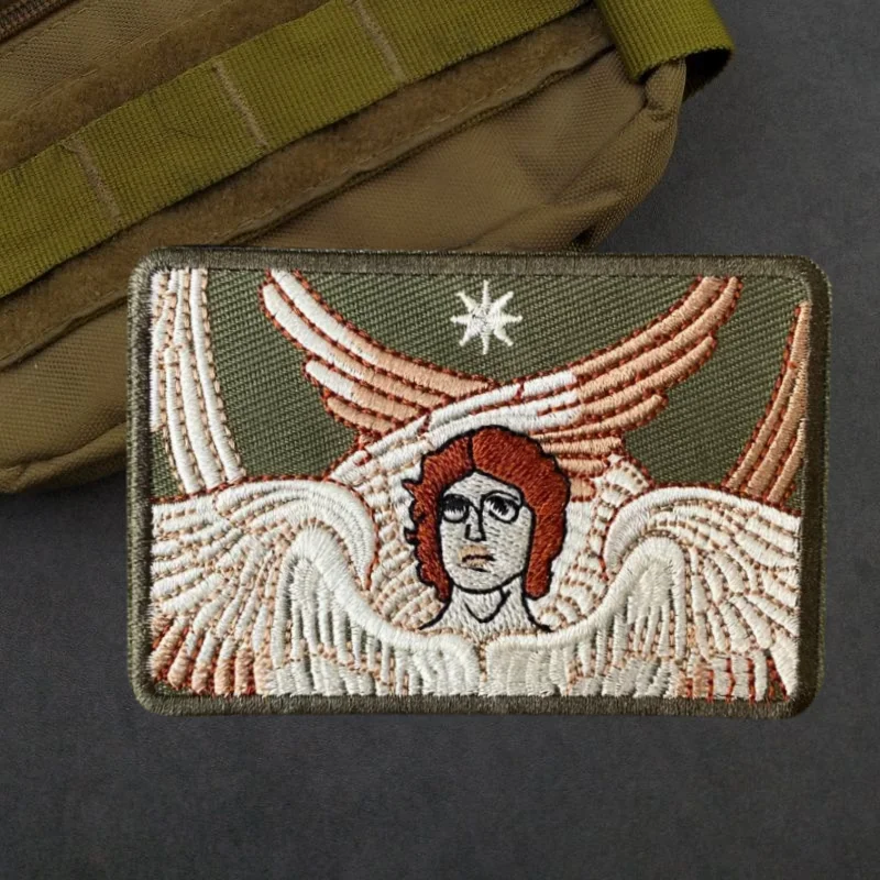 Parche táctico bordado 3D Ángel Seraphim con velcro para chaleco - imagen 5