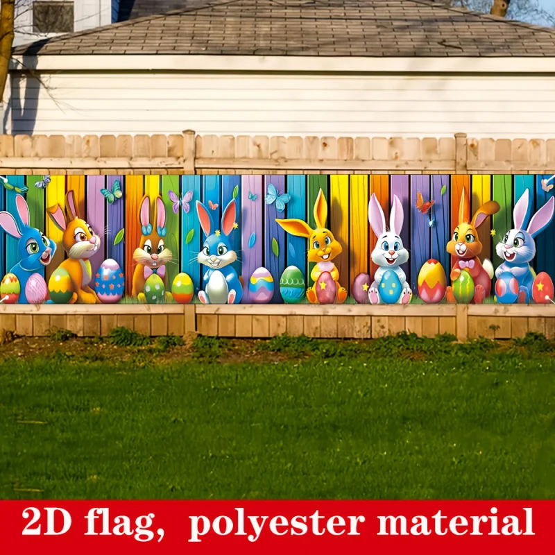 

Пасхальный флаг-баннер VIKAMA, товары для вечеринок, украшение для входа, декор для сада и двора, гобелен, украшение для домашней вечеринки