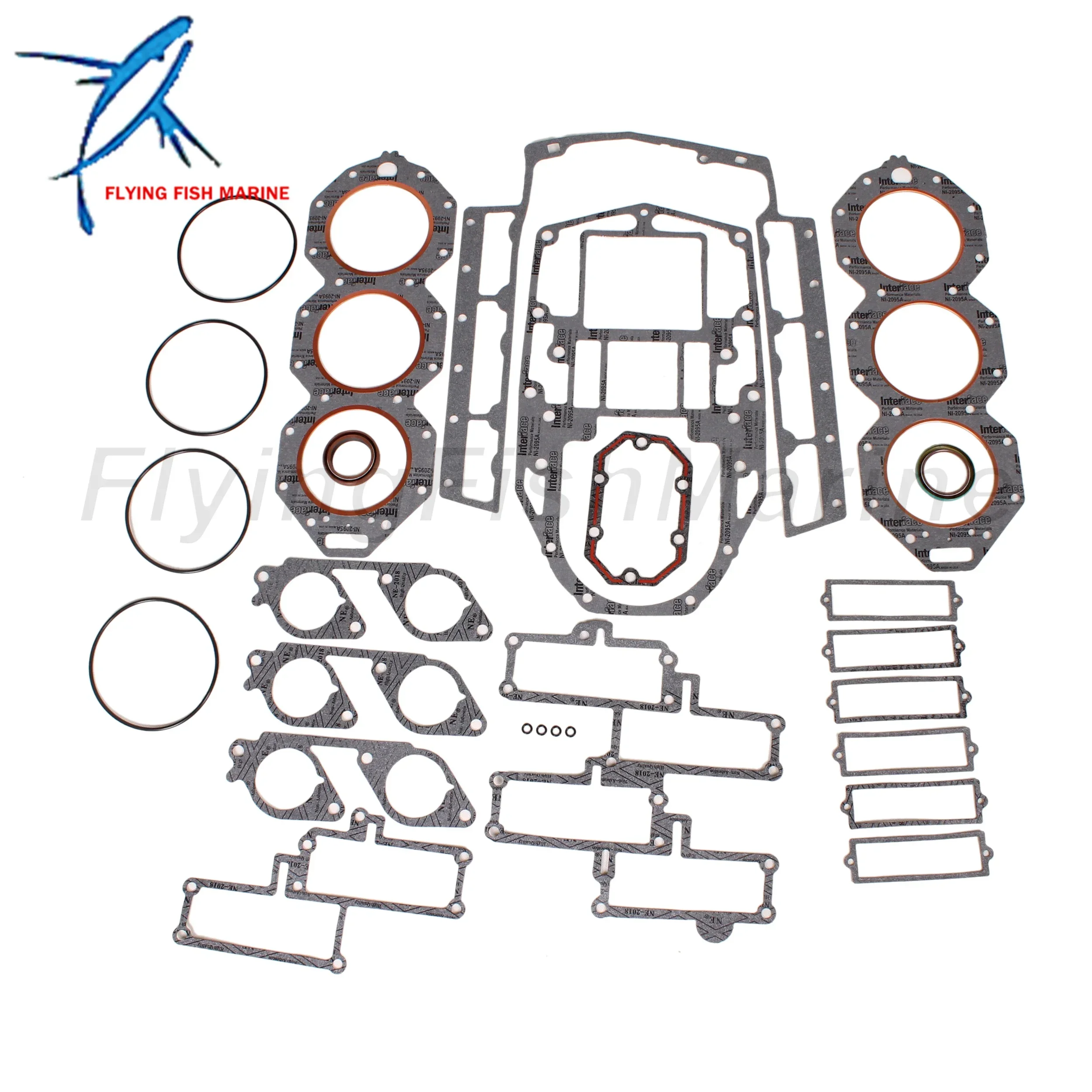

Outboard Motor 436891 0436891 777469 0777469 18-4323 Power Head Gasket Set for Evinrude Johnson OMC BRP 185HP-225HP V6