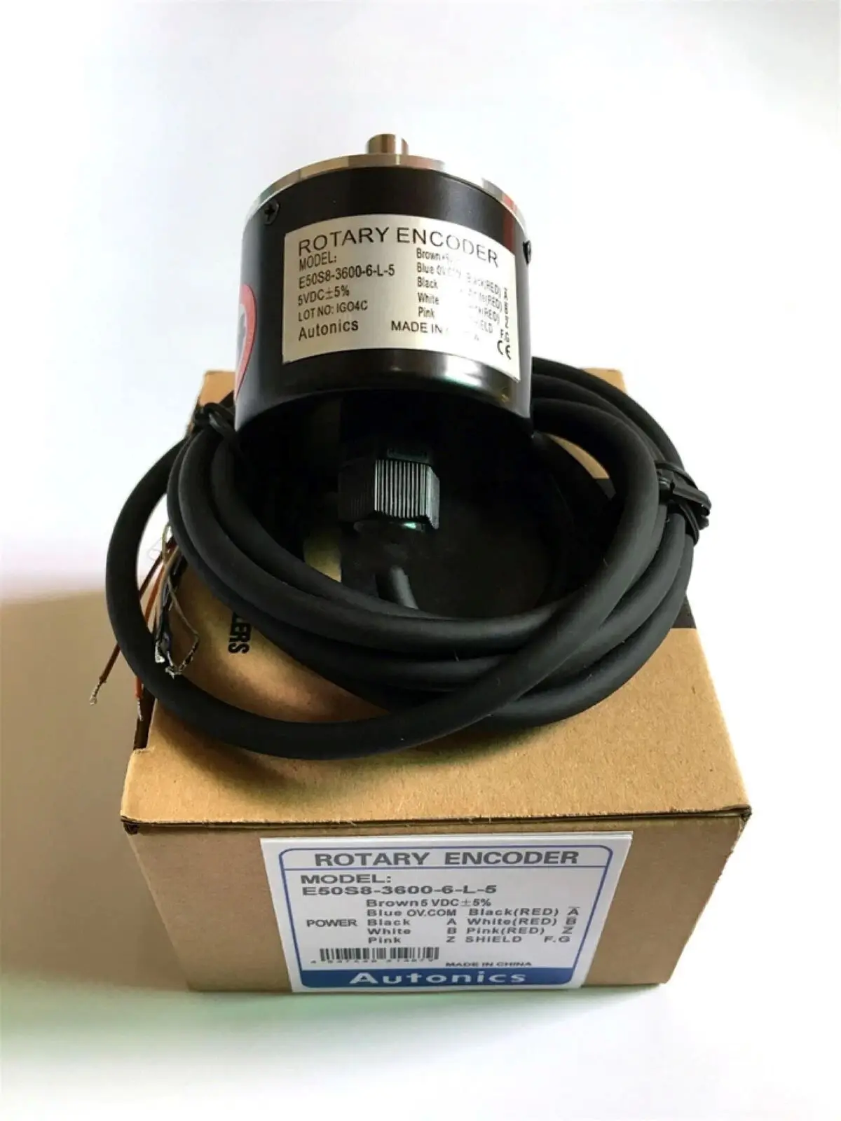 E50S8-3600-6-L-5 - 50 mm Incremental Rotary Encoder