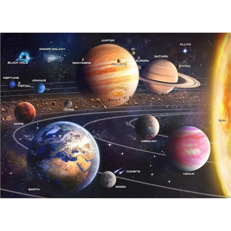 大人向けジグソーパズル-500-1000-1200-2000ピース-太陽系宇宙紙パズル-ゲームルーム-ホームデコレーション-誕生日パーティーギフト