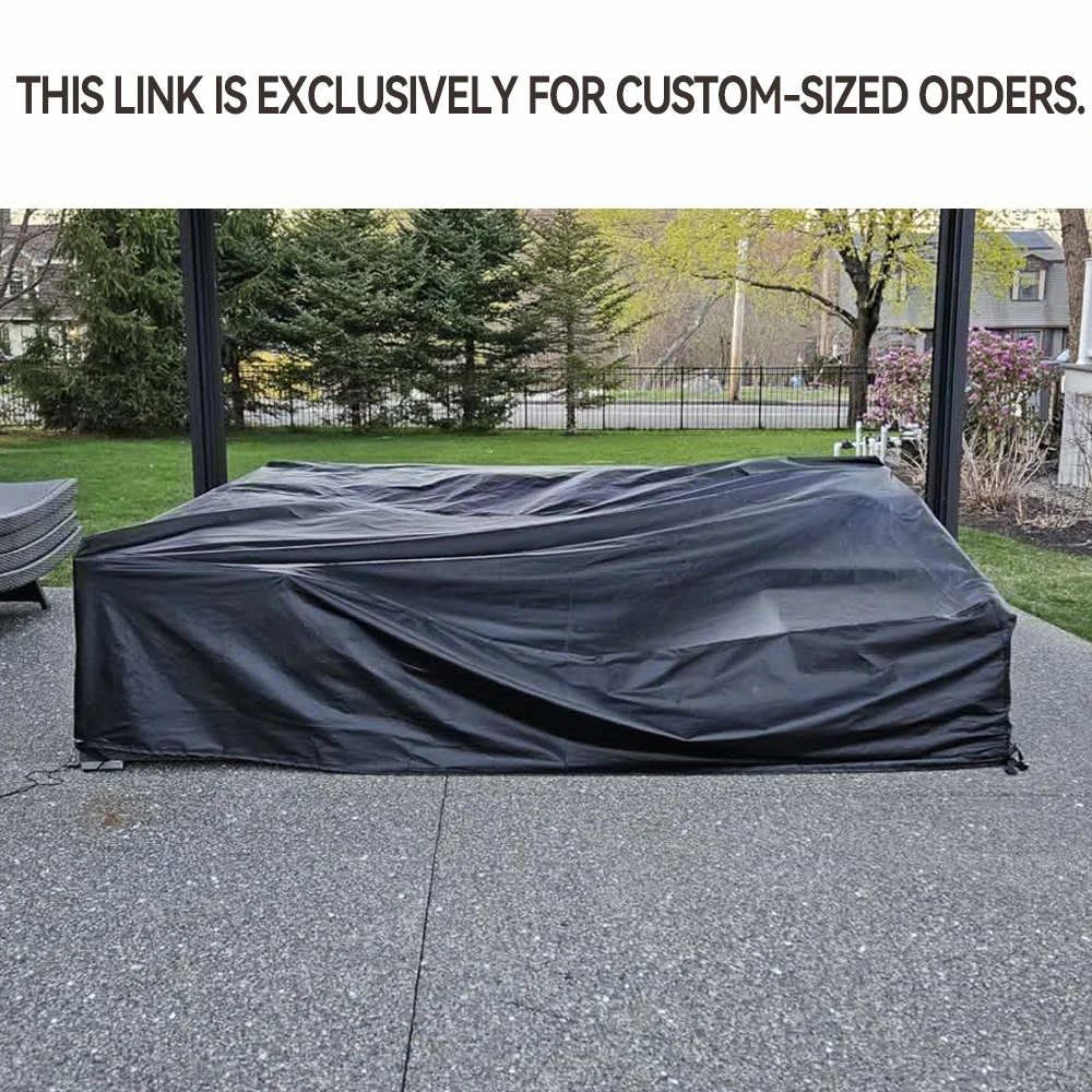 Custom-Sized 210D Outdoor Furniture Cover – Waterproof and Dustproof Protective Set