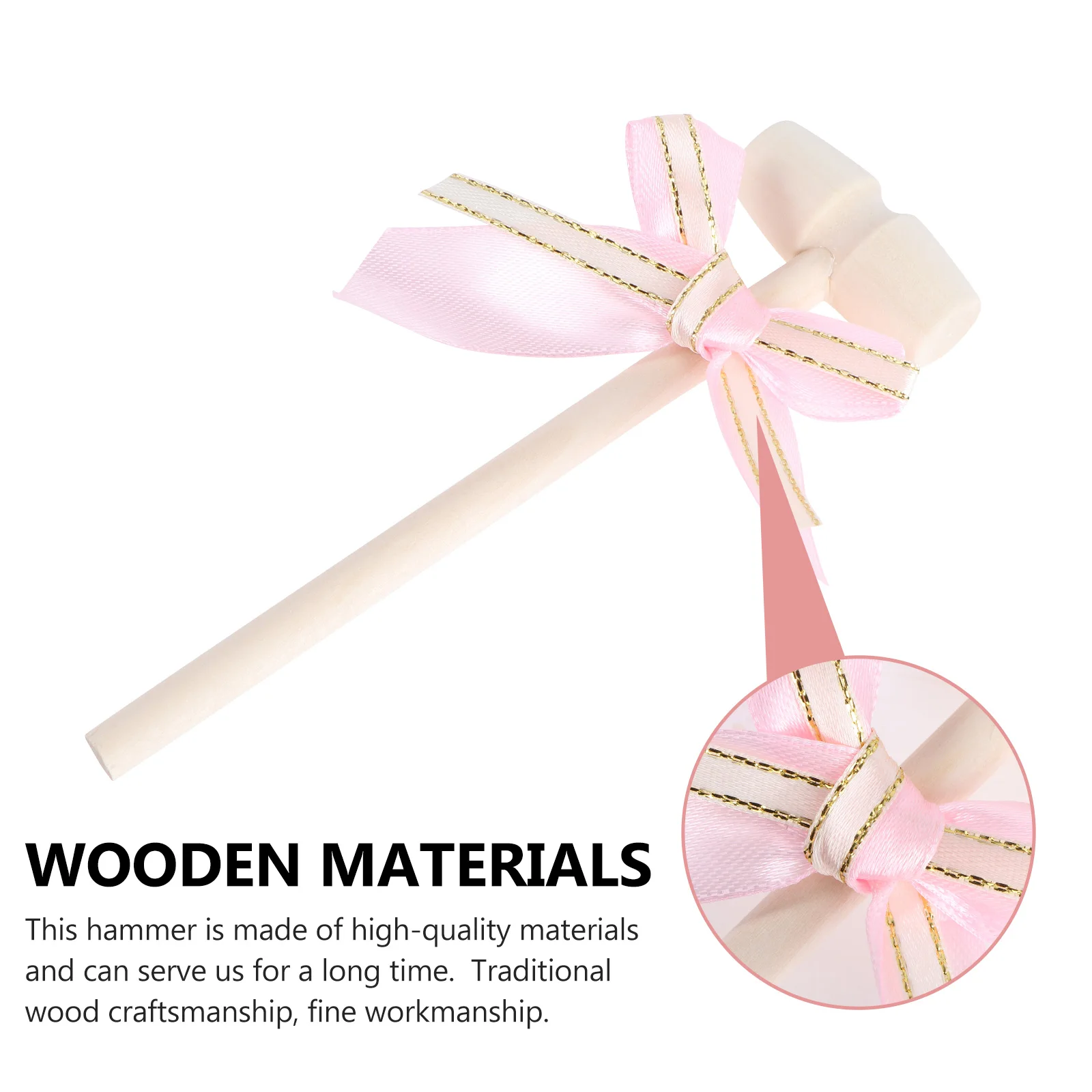 

10 Pcs Wooden Hammer Ornaments Crab Kids Toy Gavel Little Hammers Cake Mallets Child