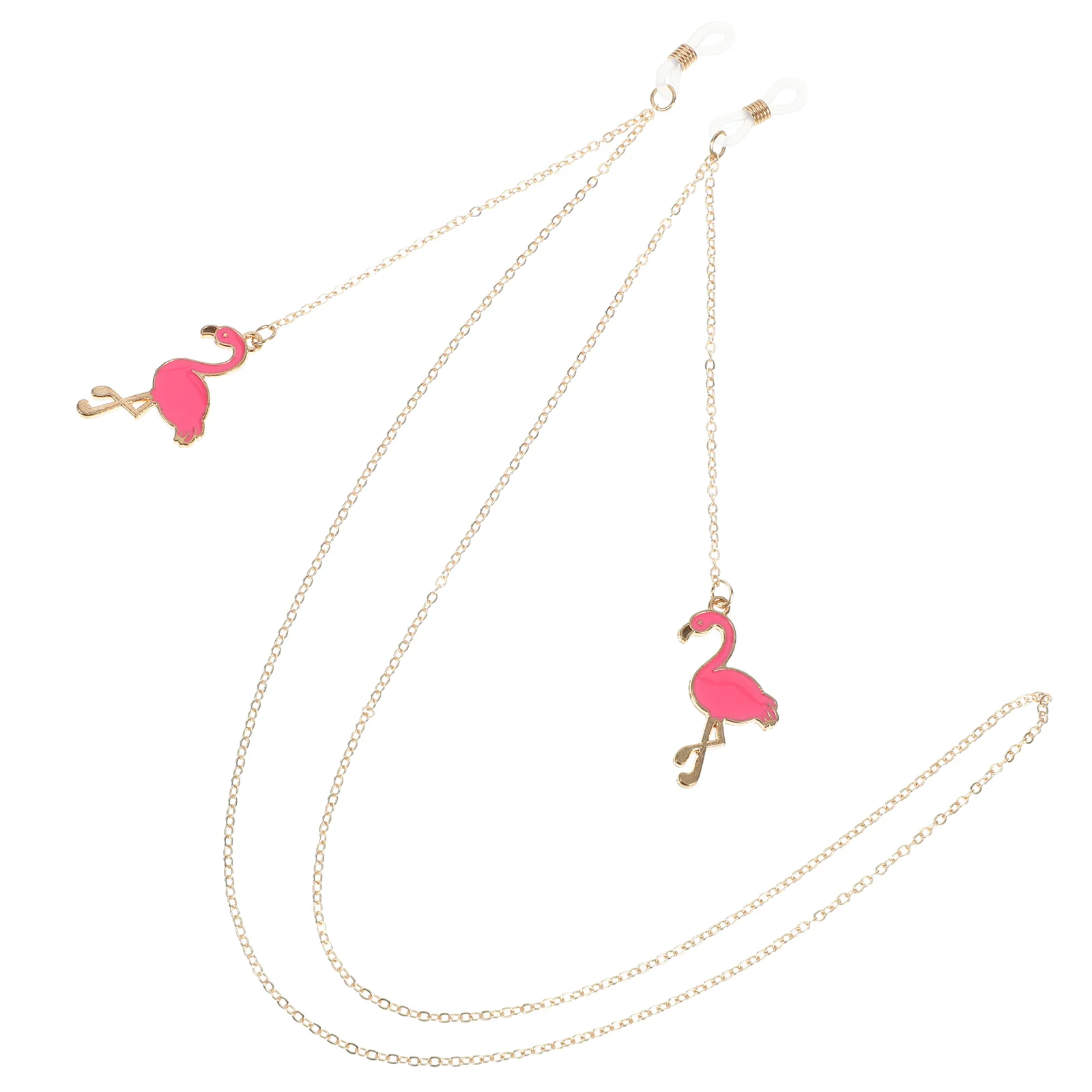 

1pc Flamingo Eyeglasses Chain Lanyard Fashionable Unique Hanging Accessories Alloy Spectacle Chains Women Party Glass Charm