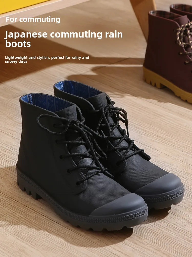 

Faionable ort Rain Boots ex Waterproof Comfortable for op And Car Wa Spring Autumn Winter PVC Material