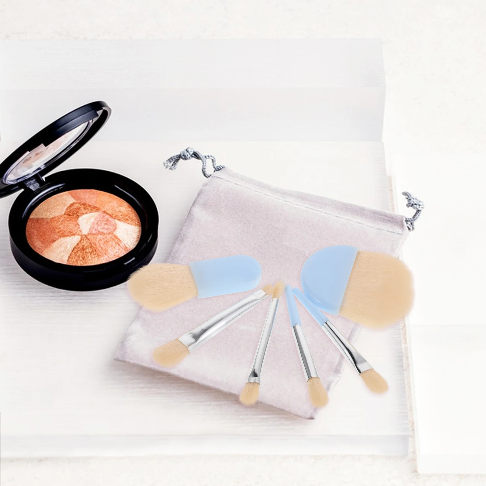 

Makeup Brush Set Foundation Brushes for Women Travel Beauty Tools Eye Shadow and Eyelash Portable Face