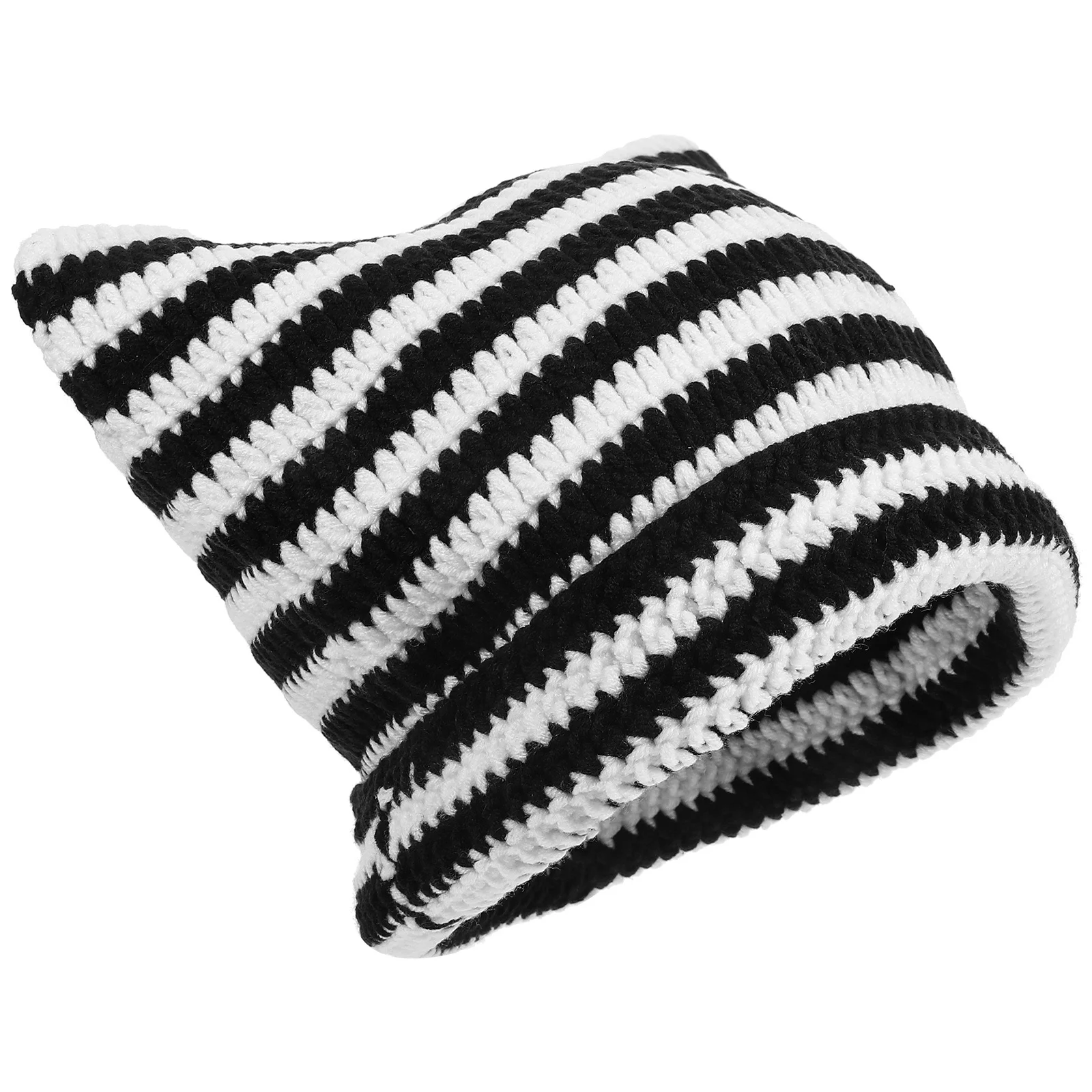 

Winter Knit Hat Cute Cat Ear Warm Soft Knitted Cap Breathable Lightweight Winter Outdoor Hat Unisex Hats Warm Hats