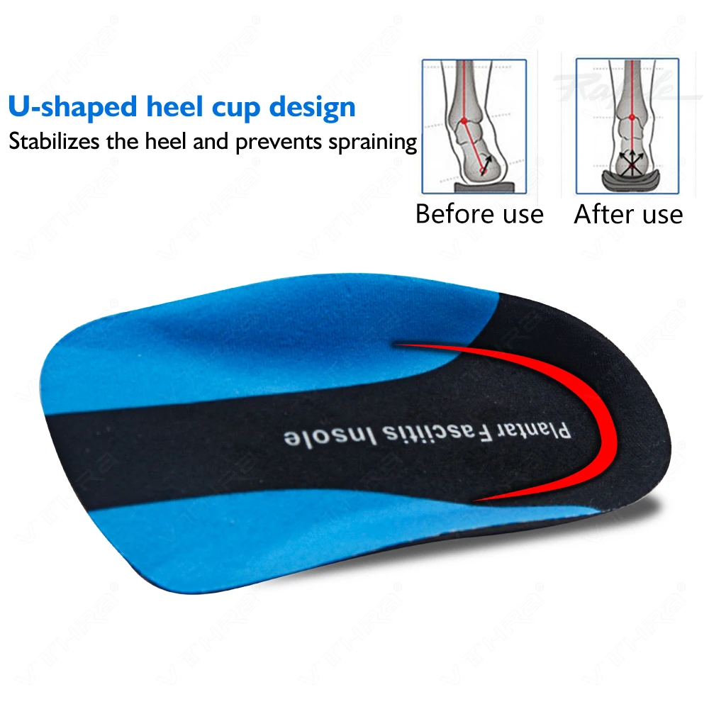 Orthopedic Sport Insole 3/4 Length Plantar Fasciitis Men Women Sneakers Flat Feet High Arch Support Orthotic Insoles Insert Sole