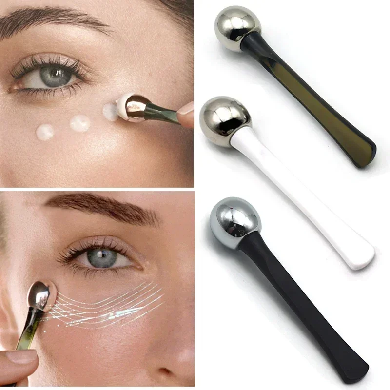 

Steel Ball Eye Massage Cream Stick Roll-ball Eye Massage Stick Eyes Cream Spoon Remove Wrinkles and Dark Circles Beauty Health