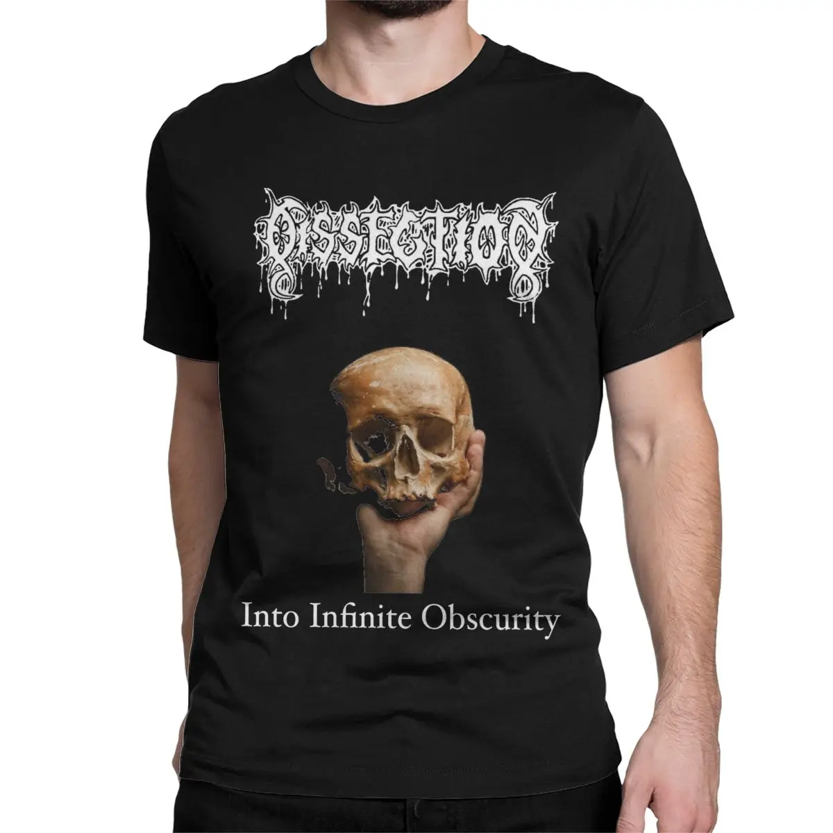 Men Women T-Shirts Dissection Into Infinite Obscurity Casual 100% Cotton Tee Shirt Short Sleeve Black Metal Music T Shirt Tops