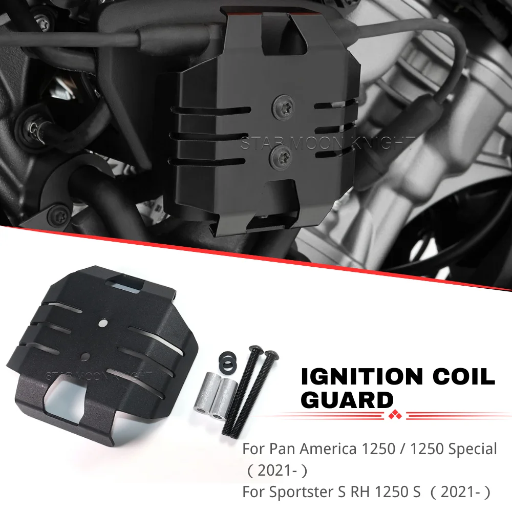 

Motorcycle CNC Aluminum Ignition Coil Guard Protection Cover For Pan America 1250 RA1250 PA 1250 Special 2021- PA1250 ST CVO