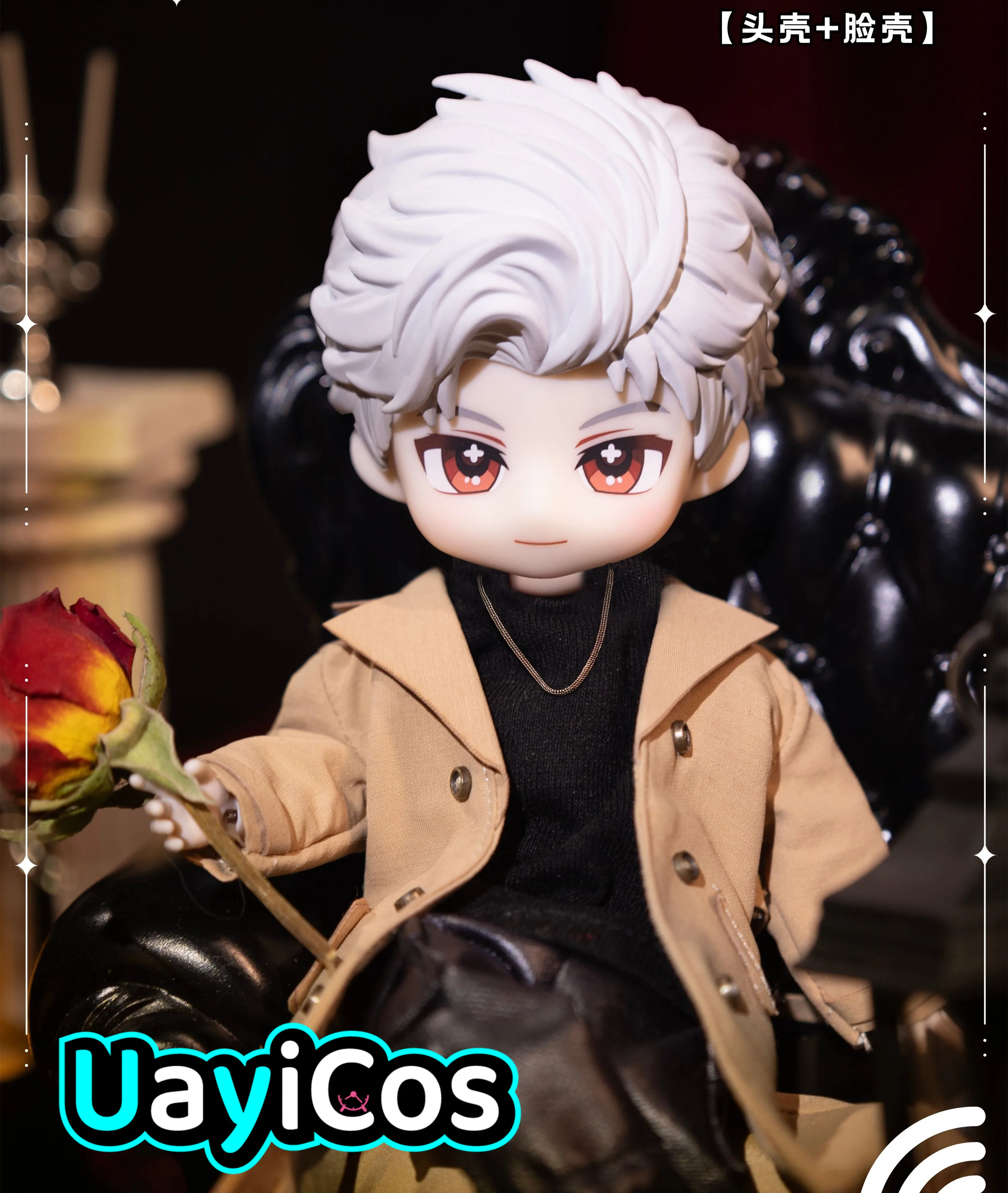 Love and deepspace Sylus OB11 Gsc BJD Hair Shell Wig Model  Detachable Handmade Doll Accessories Game Anime Figure Toy Kids