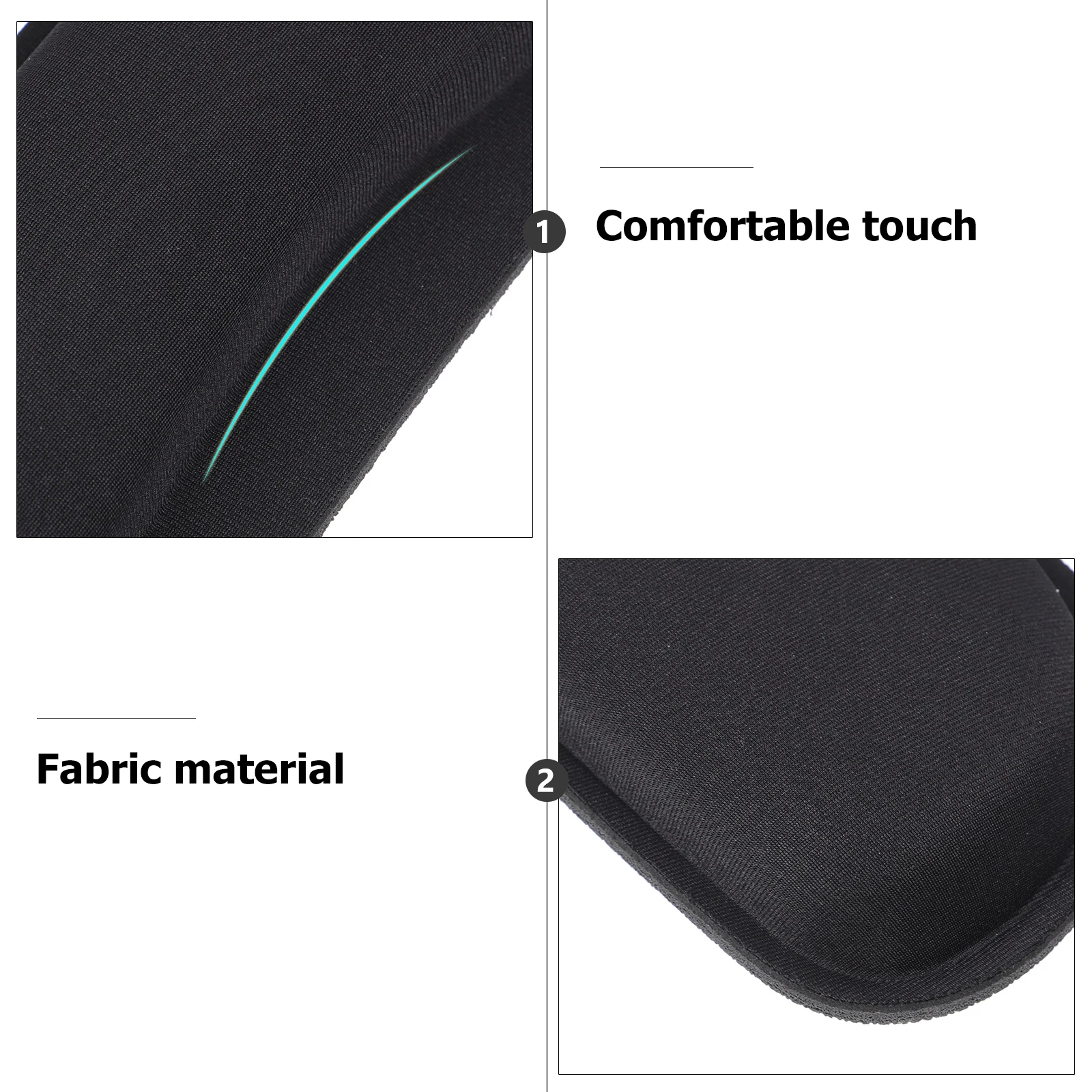 

2Pcs Keyboard Wrist Pad Soft Fabric Eco Friendly Material Comfortable Ergonomic Support for Computer Keyboard Wrist Rest Hand