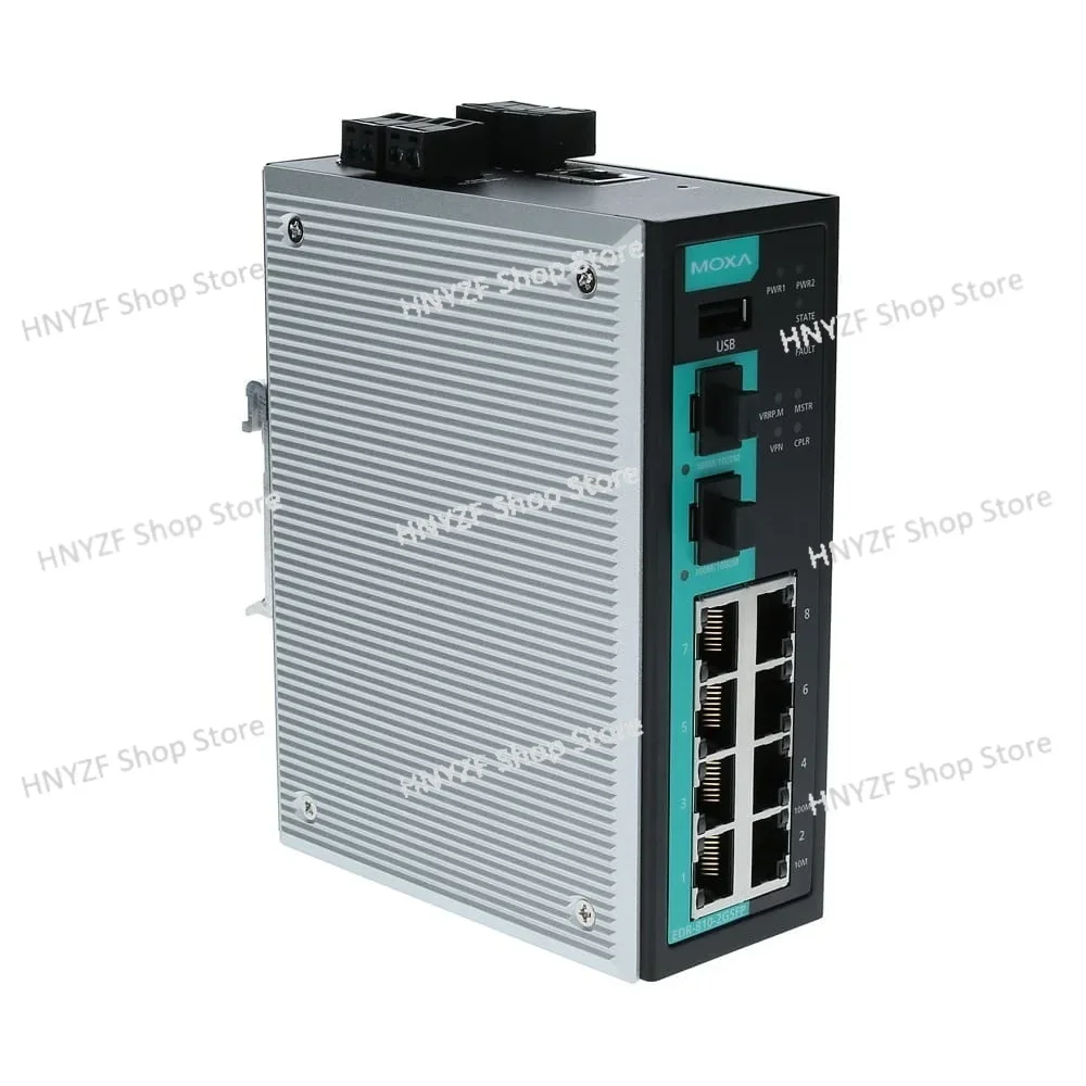 New EDR-810-2GSFP Ethernet router switch, 8 ports, 2 100/1000BaseSFP slots